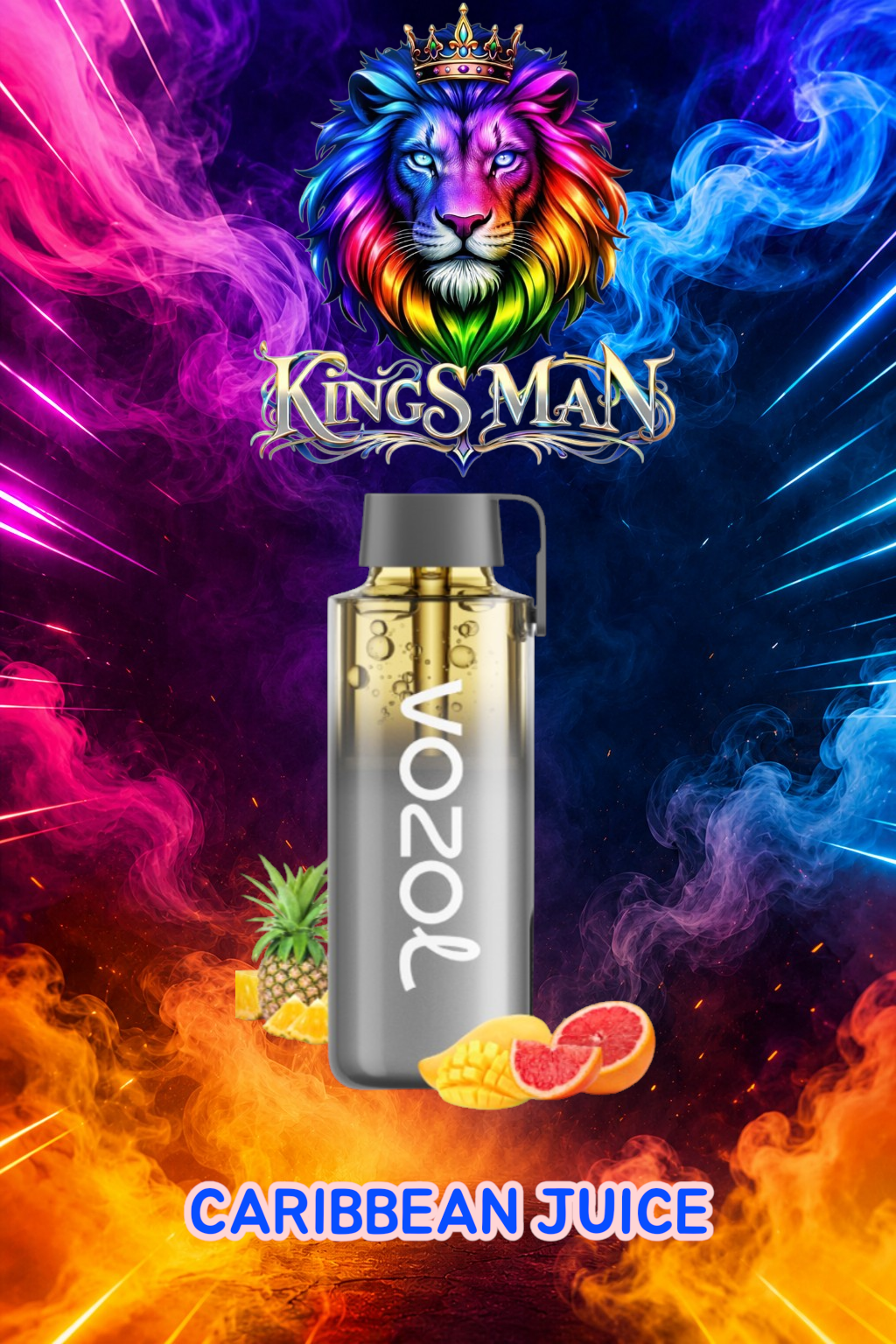 CARIBBEAN JUICE Vozol Neon 12000 Pro Puff Caribbean Juice - Görsel 1