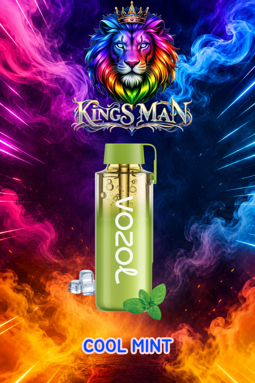COOL MINT Vozol Neon 12000 Pro Puff Cool Mint - Görsel 1