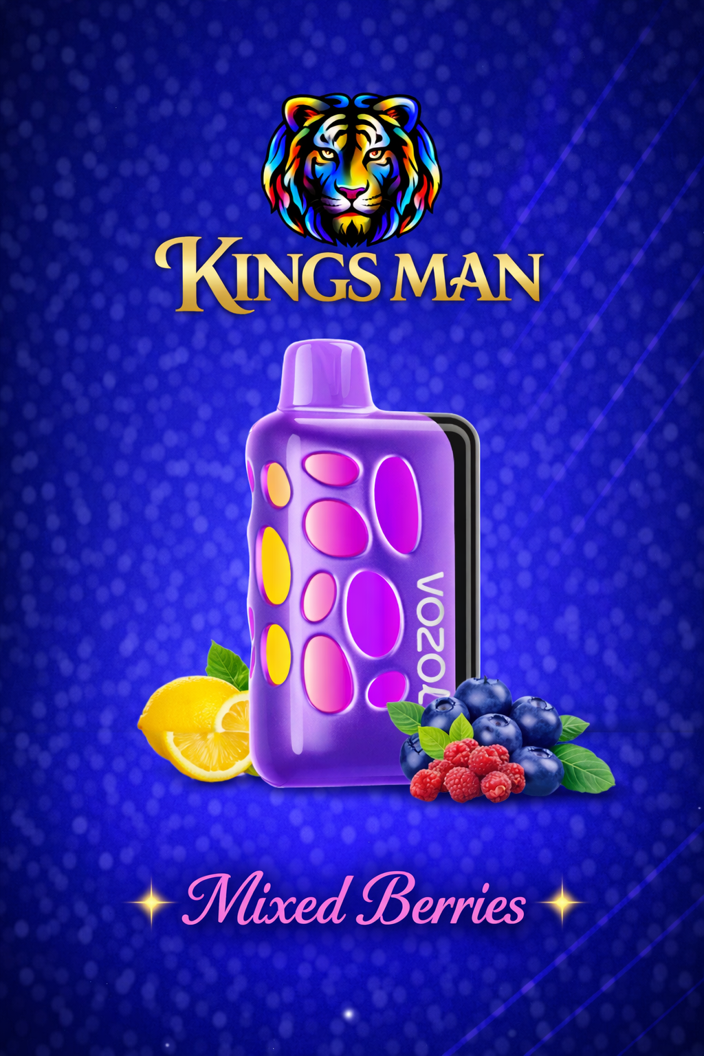 Mixed Berries Vozol Rave 40000 Puff Mixed Berries - Görsel 1