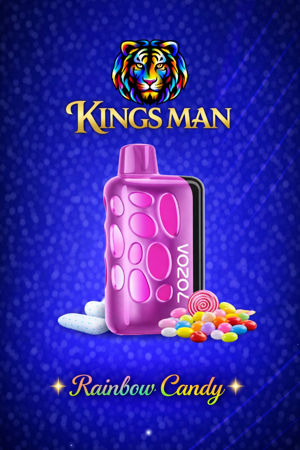 Rainbow Candy Vozol Rave 40000 Puff Rainbow Candy - Görsel 1