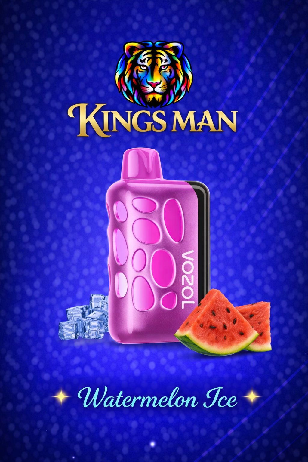 Watermelon Ice Vozol Rave 40000 Puff Watermelon Ice - Görsel 1