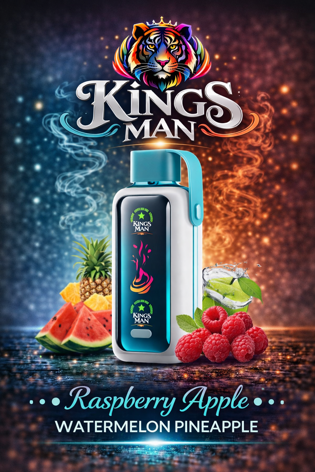 Raspberry Apple Watermelon Pineapple Vozol Star 20000 Puff Raspberry Apple Watermelon Pineapple - Görsel 1