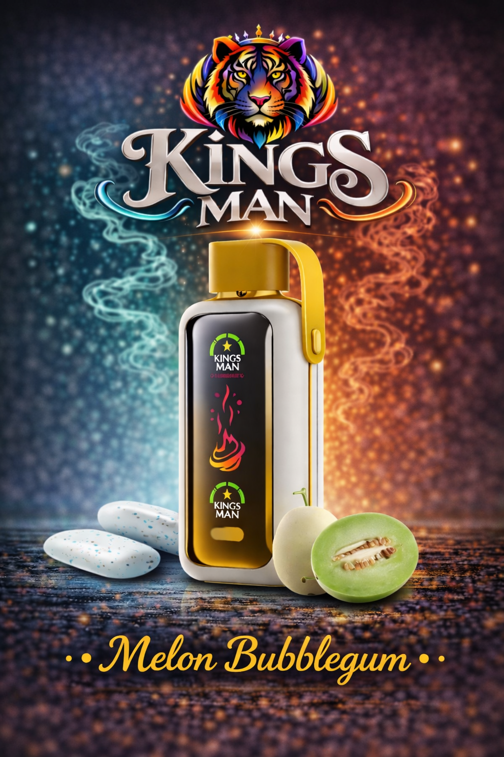 Strawberry Bubblegum Vozol Star 20000 Puff Melon Bubblegum - Görsel 1