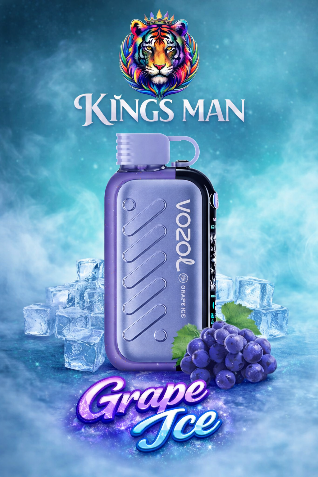 Grape Ice Vozol Gear 50000 Grape Ice - Görsel 1