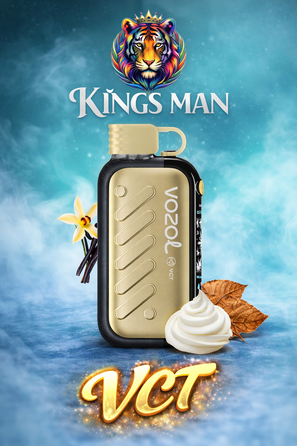 VCT Vozol Gear 50000 Puff VCT (Vanilla Custard Tobacco) - Görsel 1