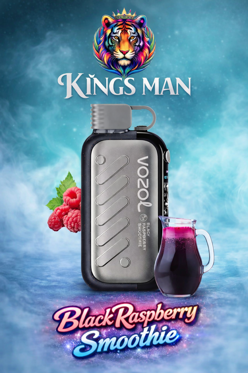 Black Raspberry Smoothie Vozol Gear 50000 Black Raspberry Smoothie - Görsel 1