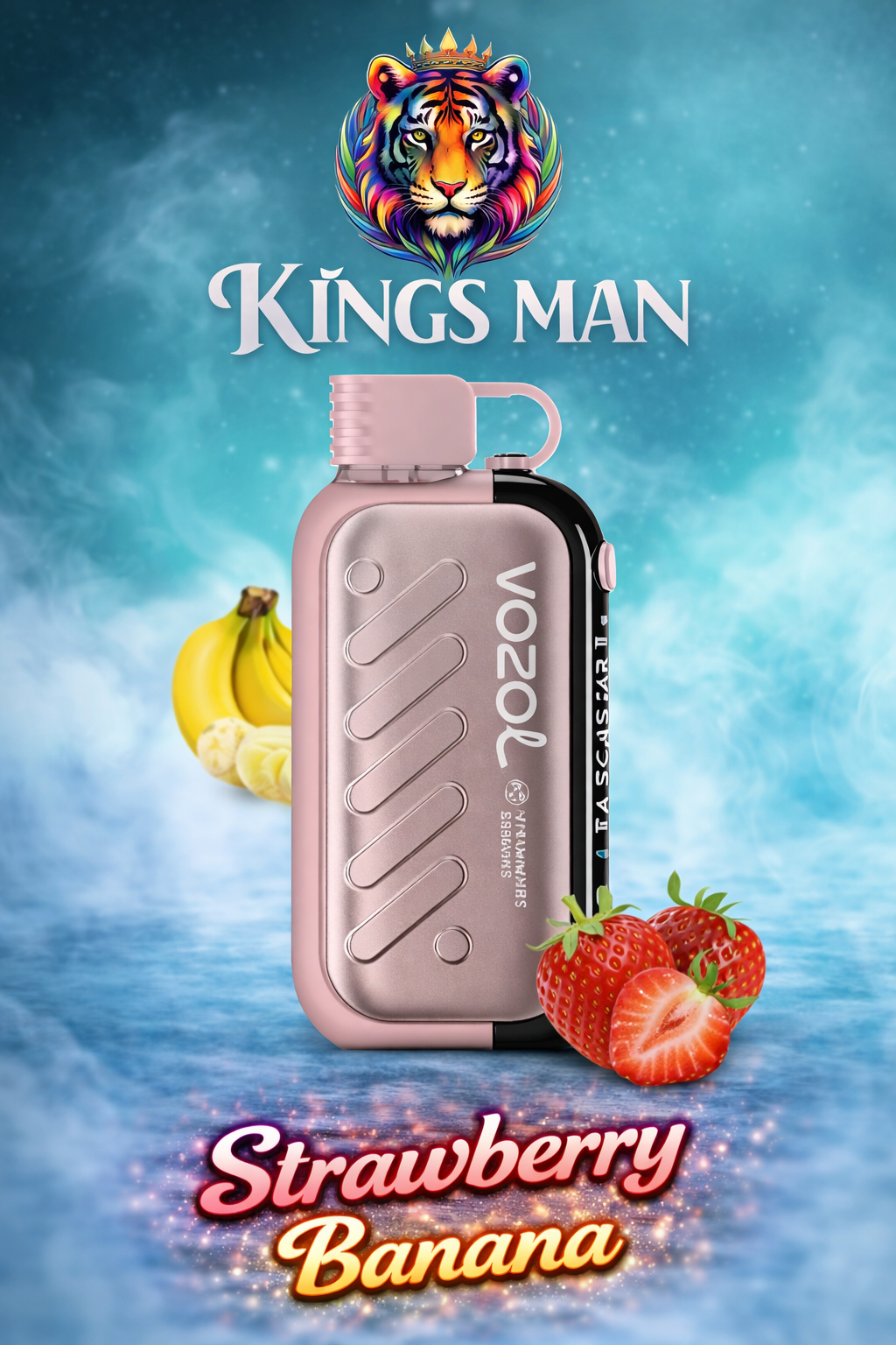 Strawberry Banana Vozol Gear 50000 Puff Strawberry Banana - Görsel 1