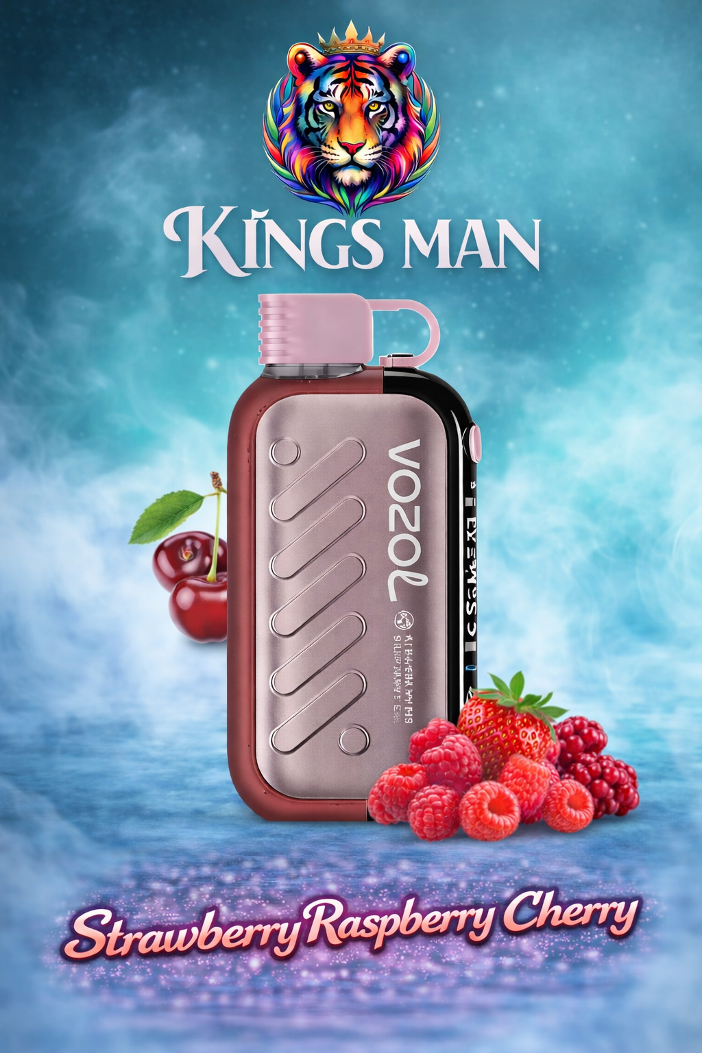 Strawberry Raspberry Cherry Vozol Gear 50000 Strawberry Raspberry Cherry - Görsel 1