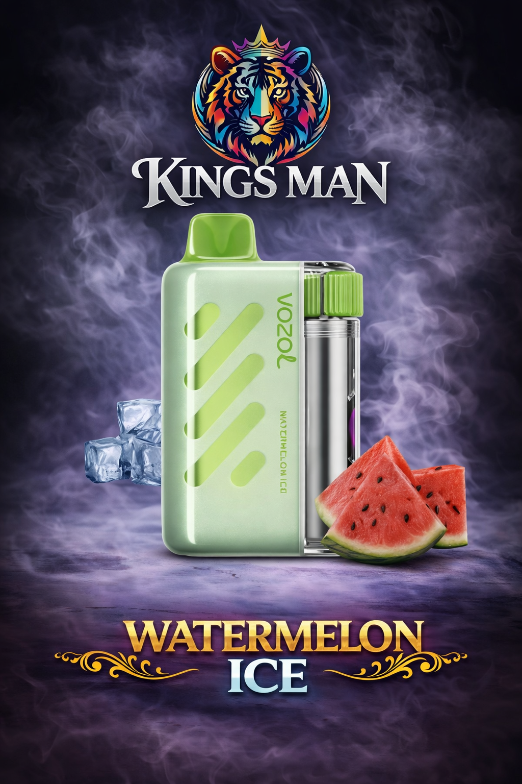 Watermelon Ice Vozol Vista 40000 Puff Watermelon Ice - Görsel 1