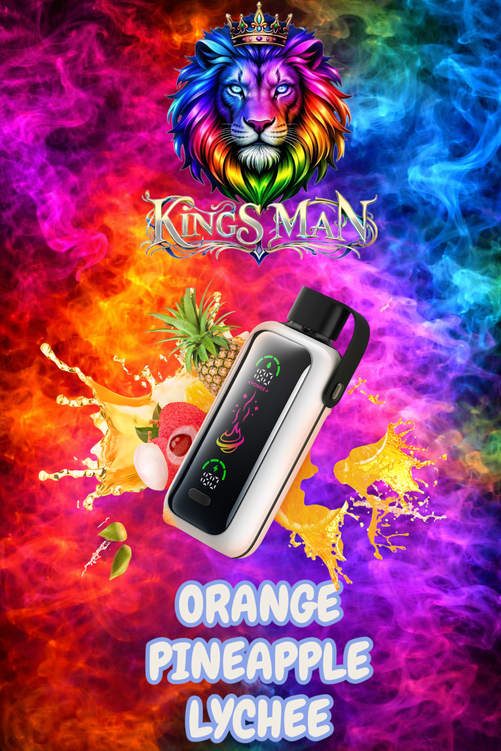 ORANGE PINEAPPLE LYCHEE Vozol Star 20000 Puff Orange Pineapple Lychee - Görsel 1