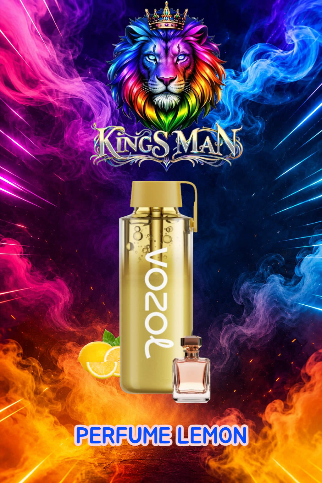 PERFUME LEMON Vozol Neon 12000 Pro Puff Perfume Lemon - Görsel 1