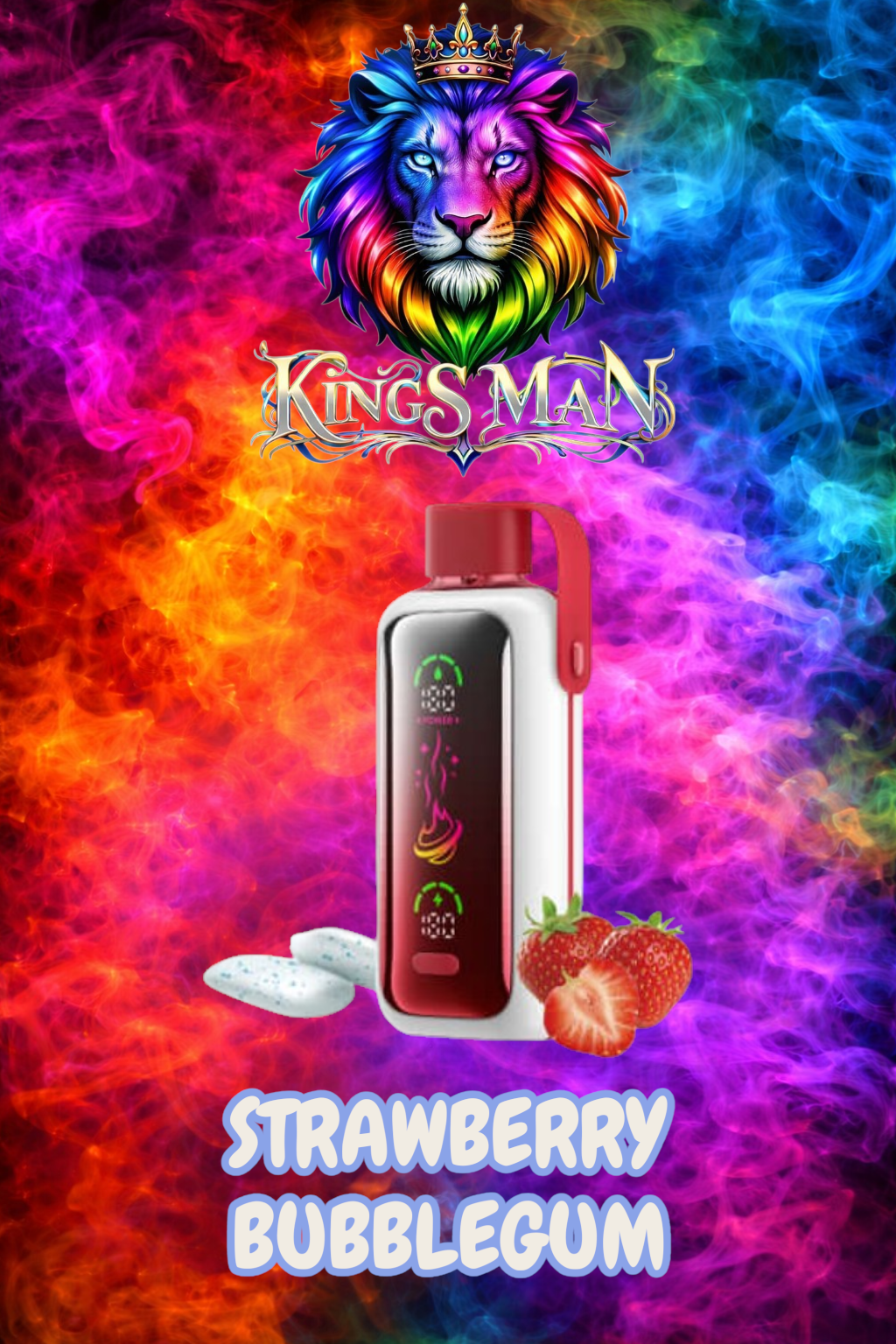 STRAWBERRY BUBBLEGUM Vozol Star 20000 Puff Strawberry Bubblegum - Görsel 1
