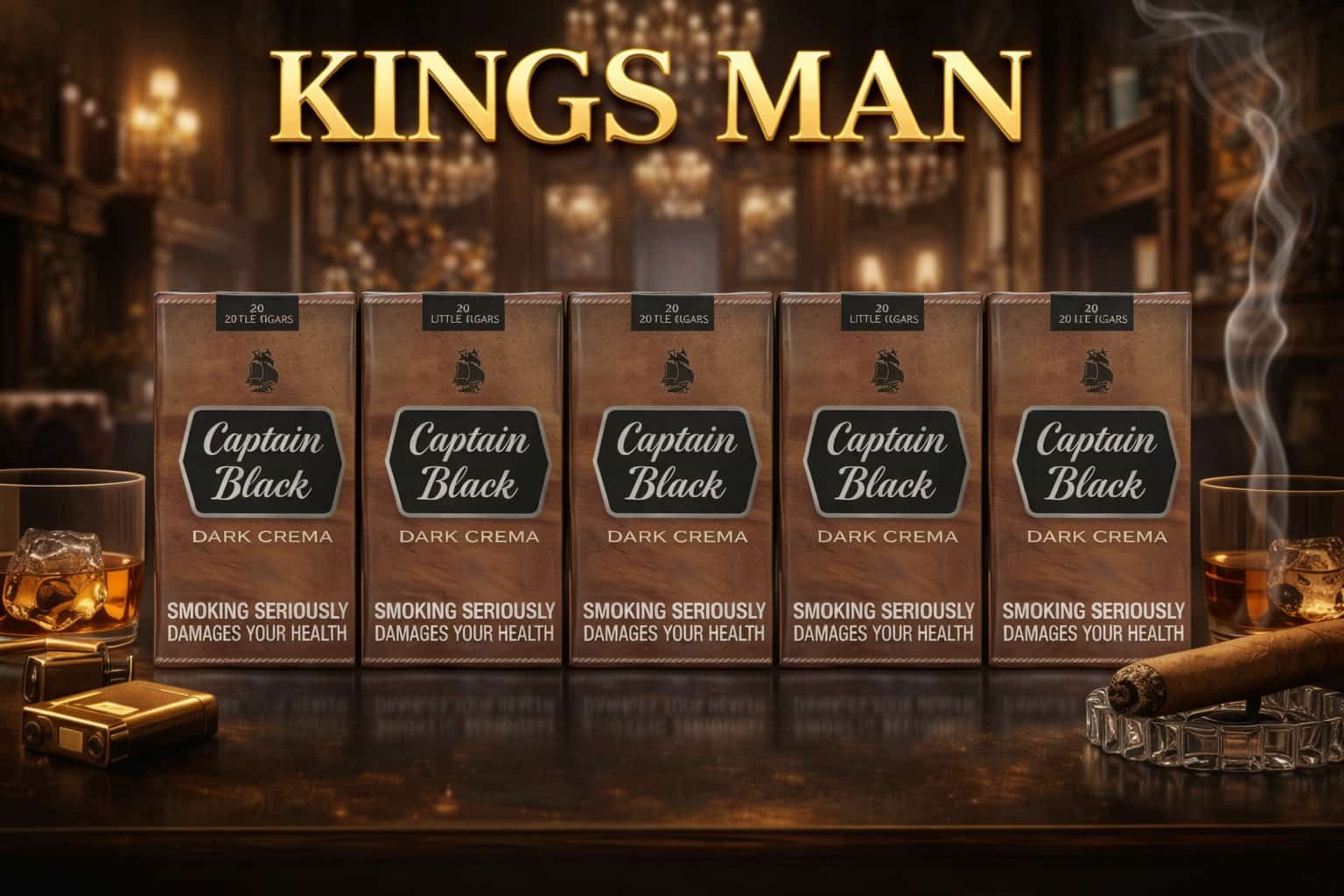 Captain Black Dark Crema Captain Black Dark Crema Sigara (10 paket) - Görsel 1